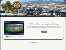 Tablet Screenshot of honolulupd.org